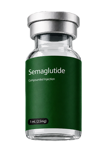 Compounded semaglutide vial