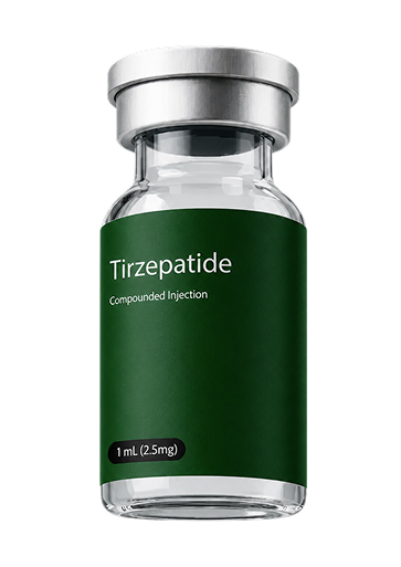 Compounded tirzepatide vial